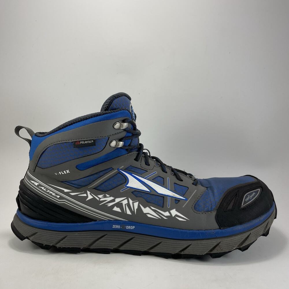 Altra Lone Peak 3.0 Mid NeoShell Mens Size 15 Blue Black Waterproof Hiking Boots